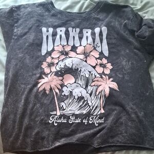 Fifth Sun Hawaii Graphic Kids T-Shirt - Black and Pink